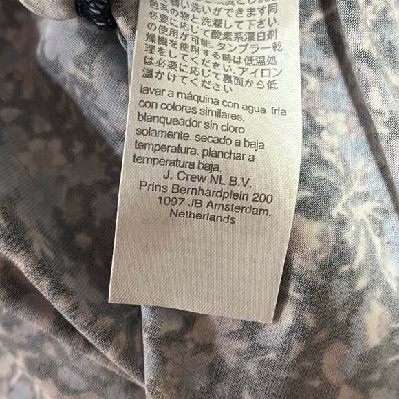 J.Crew Ruched Matte Jersey Turtleneck Coventry Floral Size Medium - Picture 8 of 10